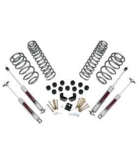 Rough Country 647.20 3.75 Inch Lift Kit | Combo | 4 Cyl | N3 | Jeep Wrangler TJ (97-06)