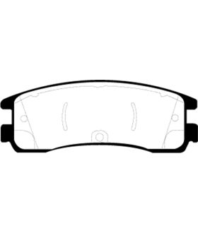 EBC Brakes DP61122 EBC 6000 Series Greenstuff Truck/SUV Brakes Disc Pads