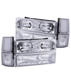 Anzo USA 111101 Crystal Headlight Set w/Halo