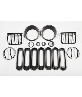 Rugged Ridge 12496.06 Euro Guard Kit Head/Side/Tail Light Guard