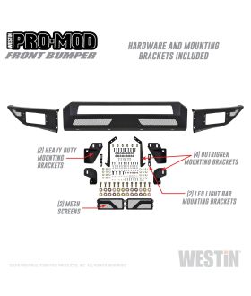 Westin 58-41175 Pro-Mod Front Bumper
