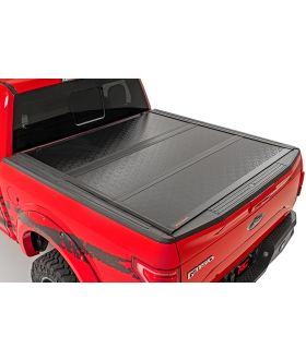 Rough Country 47318650 Ram Low Profile Hard Tri-Fold Tonneau Cover (09-18 1500 / 09-21 2500 | 6.5' Bed W/O Rambox)