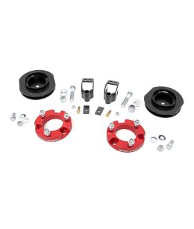 Rough Country 767RED 2 Inch Lift Kit | X-REAS | Red Spacers | Toyota 4Runner 4WD (10-22)