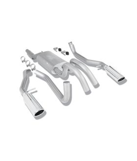 Borla Touring Cat-Back Exhaust System 2009-2010 Ford F-150 4.6L/ 5.4L V8 Auto/ Man. Trans. 2 & 4WD Reg. Cab With Long Bed  144.5" Wheelbase/ Ext. Cab With Std. Bed  156.6" Wheelbase/ Crew Cab With Short Bed  144.4" Wheelbase. (140291)