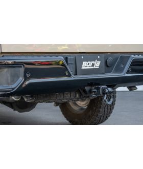Borla S-Type Cat-Back Exhaust System 2022-2023 Chevrolet Silverado 1500 ZR2/ GMC Sierra 1500 AT4X 6.2L V8 Automatic Transmission 4WD Crew Cab With Short Bed  147.4" Wheelbase. Turn Down Tail Pipes. BORLA System Is "True Dual" Design. (140916)