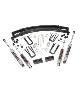 Rough Country 705N3 4 inch Lift Kit | Rear Blocks | Toyota Truck 4WD (1984-1985)