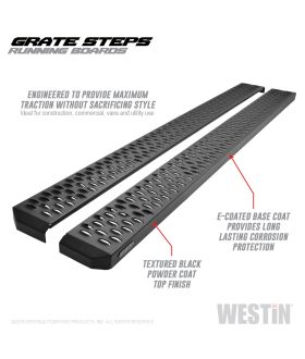 Westin 27-74735 Grate Steps Running Board