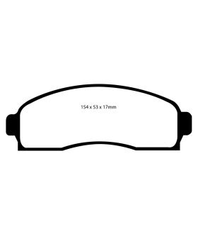 EBC Brakes DP61617 EBC 6000 Series Greenstuff Truck/SUV Brakes Disc Pads