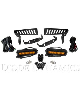 Diode Dynamics Jeep 2018-2019 SS6 Cowl LED Kit Amber Driving DD6094