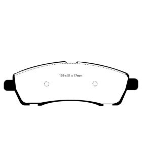 EBC Brakes DP61603 EBC 6000 Series Greenstuff Truck/SUV Brakes Disc Pads