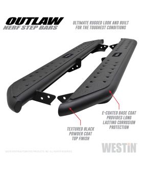 Westin 58-53835 Outlaw Nerf Step Bars