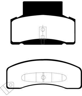 EBC Brakes DP61268 EBC 6000 Series Greenstuff Truck/SUV Brakes Disc Pads