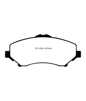 EBC Brakes DP61798 EBC 6000 Series Greenstuff Truck/SUV Brakes Disc Pads