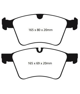 EBC Brakes DP61860 EBC 6000 Series Greenstuff Truck/SUV Brakes Disc Pads