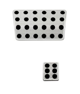 Putco 932128 Liquid Solid Billet Pedal Set Track Design