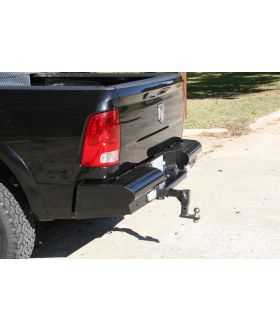 Fab Fours DR03-T1050-1 Black Steel Ranch Rear Bumper