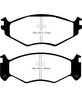 EBC Brakes DP61250 EBC 6000 Series Greenstuff Truck/SUV Brakes Disc Pads