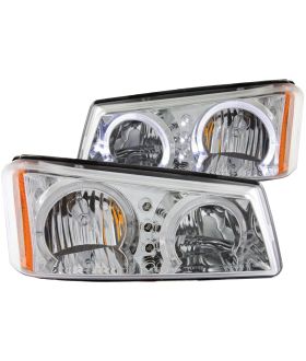 Anzo USA 111211 Crystal Headlight Set w/Halo