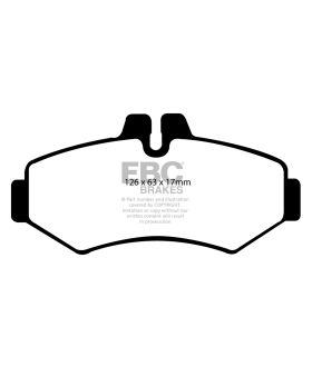 EBC Brakes DP61298 EBC 6000 Series Greenstuff Truck/SUV Brakes Disc Pads