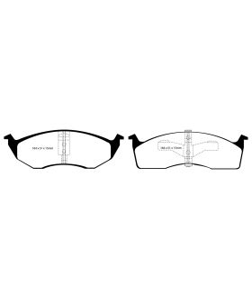 EBC Brakes DP61065 EBC 6000 Series Greenstuff Truck/SUV Brakes Disc Pads