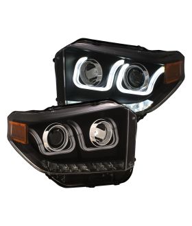 Anzo USA 111387 Projector Headlight Set w/U-Bar Switchback