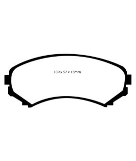 EBC Brakes DP61619 EBC 6000 Series Greenstuff Truck/SUV Brakes Disc Pads