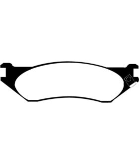 EBC Brakes DP71638 EBC 7000 Series Greenstuff Low Dust Truck/SUV Brake Pads