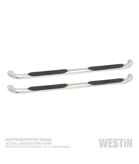 Westin 21-4120 Platinum 4  Oval Step Bar Cab Length