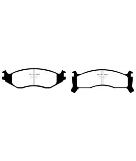 EBC Brakes DP61249 EBC 6000 Series Greenstuff Truck/SUV Brakes Disc Pads