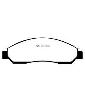 EBC Brakes DP61705 EBC 6000 Series Greenstuff Truck/SUV Brakes Disc Pads