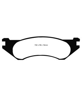 EBC Brakes DP61306 EBC 6000 Series Greenstuff Truck/SUV Brakes Disc Pads