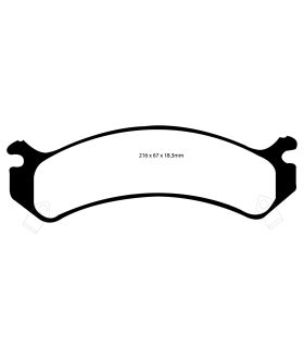 EBC Brakes DP61305 EBC 6000 Series Greenstuff Truck/SUV Brakes Disc Pads