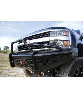 Fab Fours CH14-S3062-1 Black Steel Front Ranch Bumper