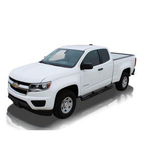 Raptor 1601-0346B Powdercoat Stainless Steel Black OE Style Curved Oval Step Tube