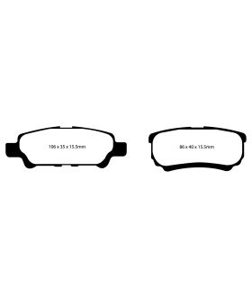 EBC Brakes DP61563 EBC 6000 Series Greenstuff Truck/SUV Brakes Disc Pads