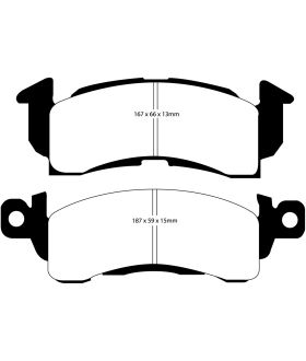 EBC Brakes DP61145 EBC 6000 Series Greenstuff Truck/SUV Brakes Disc Pads