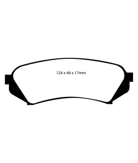 EBC Brakes DP61282 EBC 6000 Series Greenstuff Truck/SUV Brakes Disc Pads
