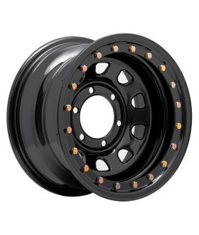 Pro Comp Steel Wheels 252-5883F Rock Crawler Series 252 Black D-Window Wheel