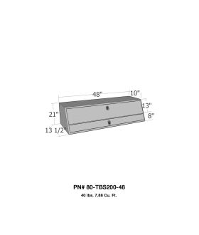 Westin 80-TBS200-48 Brute Contractor TopSider Tool Box