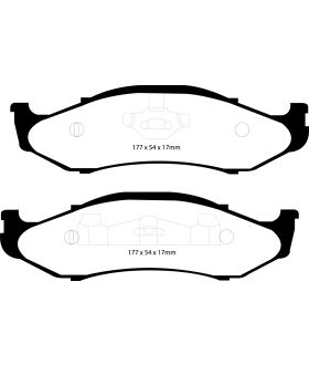 EBC Brakes DP61255 EBC 6000 Series Greenstuff Truck/SUV Brakes Disc Pads