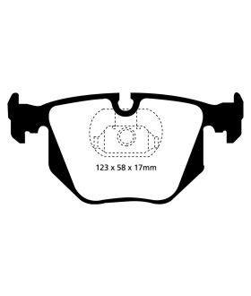 EBC Brakes DP61118 EBC 6000 Series Greenstuff Truck/SUV Brakes Disc Pads