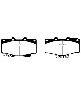 EBC Brakes DP7807 EBC 7000 Series Greenstuff Low Dust Truck/SUV Brake Pads