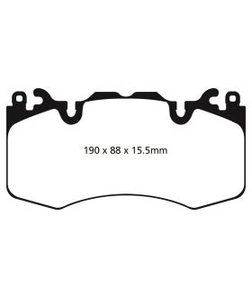 EBC Brakes DP62064 EBC 6000 Series Greenstuff Truck/SUV Brakes Disc Pads