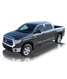 Raptor 0704-0292B Powdercoat Steel Black Magnum Oval Step Tubes