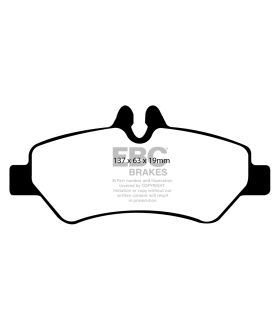 EBC Brakes DP61927 EBC 6000 Series Greenstuff Truck/SUV Brakes Disc Pads