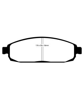 EBC Brakes DP71732 EBC 7000 Series Greenstuff Low Dust Truck/SUV Brake Pads
