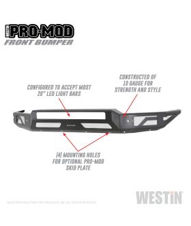 Westin 58-41165 Pro-Mod Front Bumper