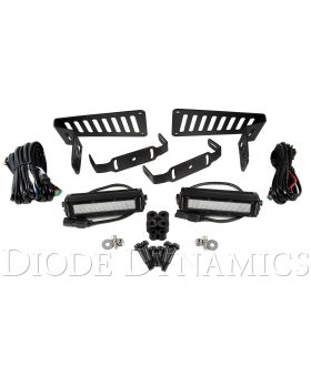 Diode Dynamics Jeep 2018-2019 SS6 Cowl LED Kit White Flood DD6093