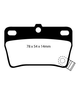 EBC Brakes DP61403 EBC 6000 Series Greenstuff Truck/SUV Brakes Disc Pads