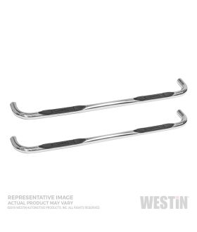 Westin 23-4130 E-Series Round Step Bar Cab Length